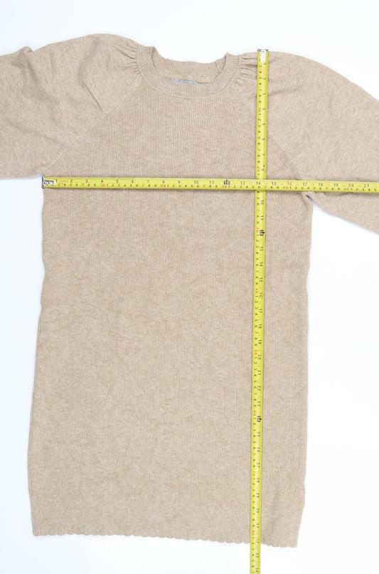 Womens UK Size 8 Oliver Bonas Beige Tunic Jumper