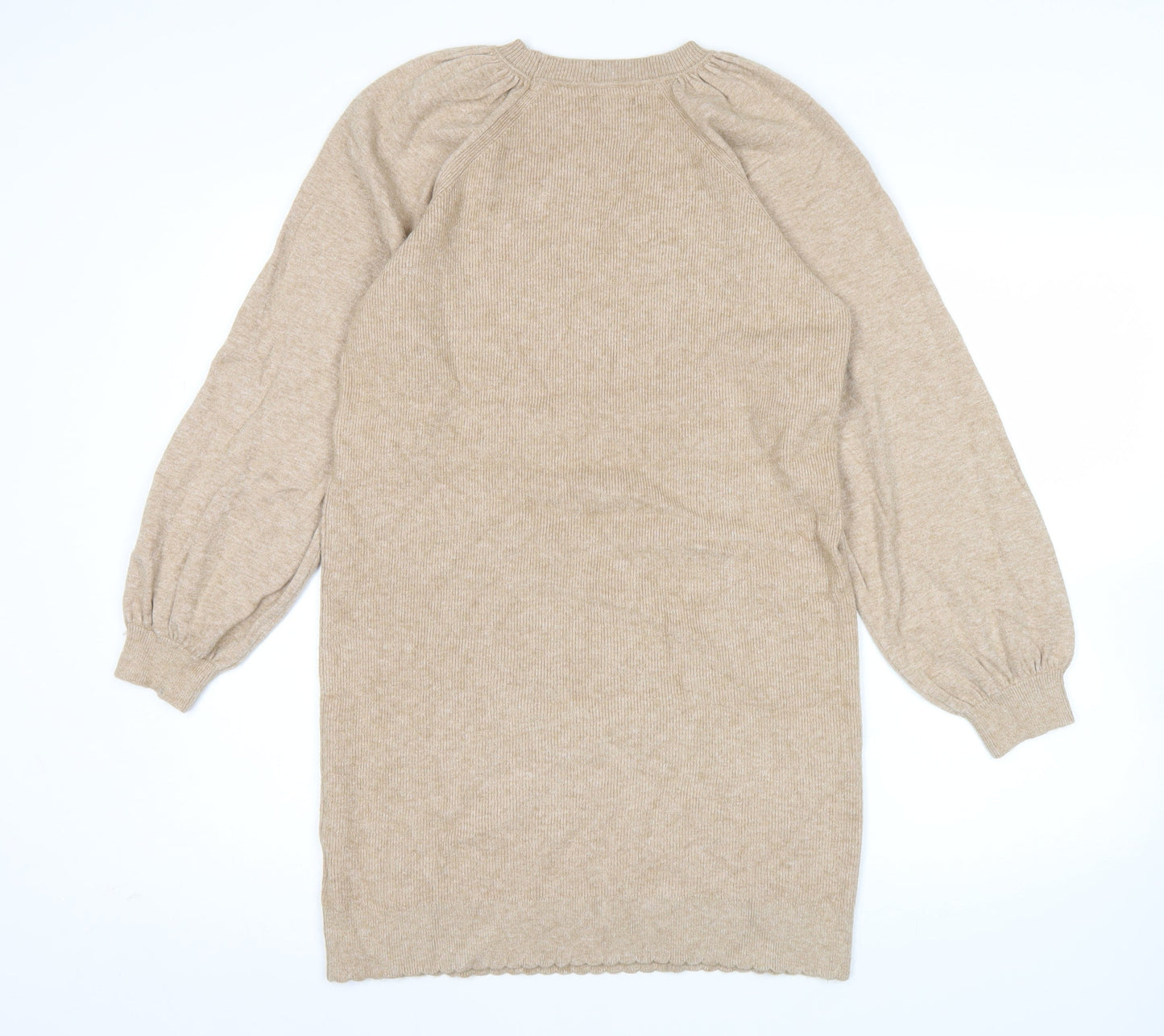 Womens UK Size 8 Oliver Bonas Beige Tunic Jumper