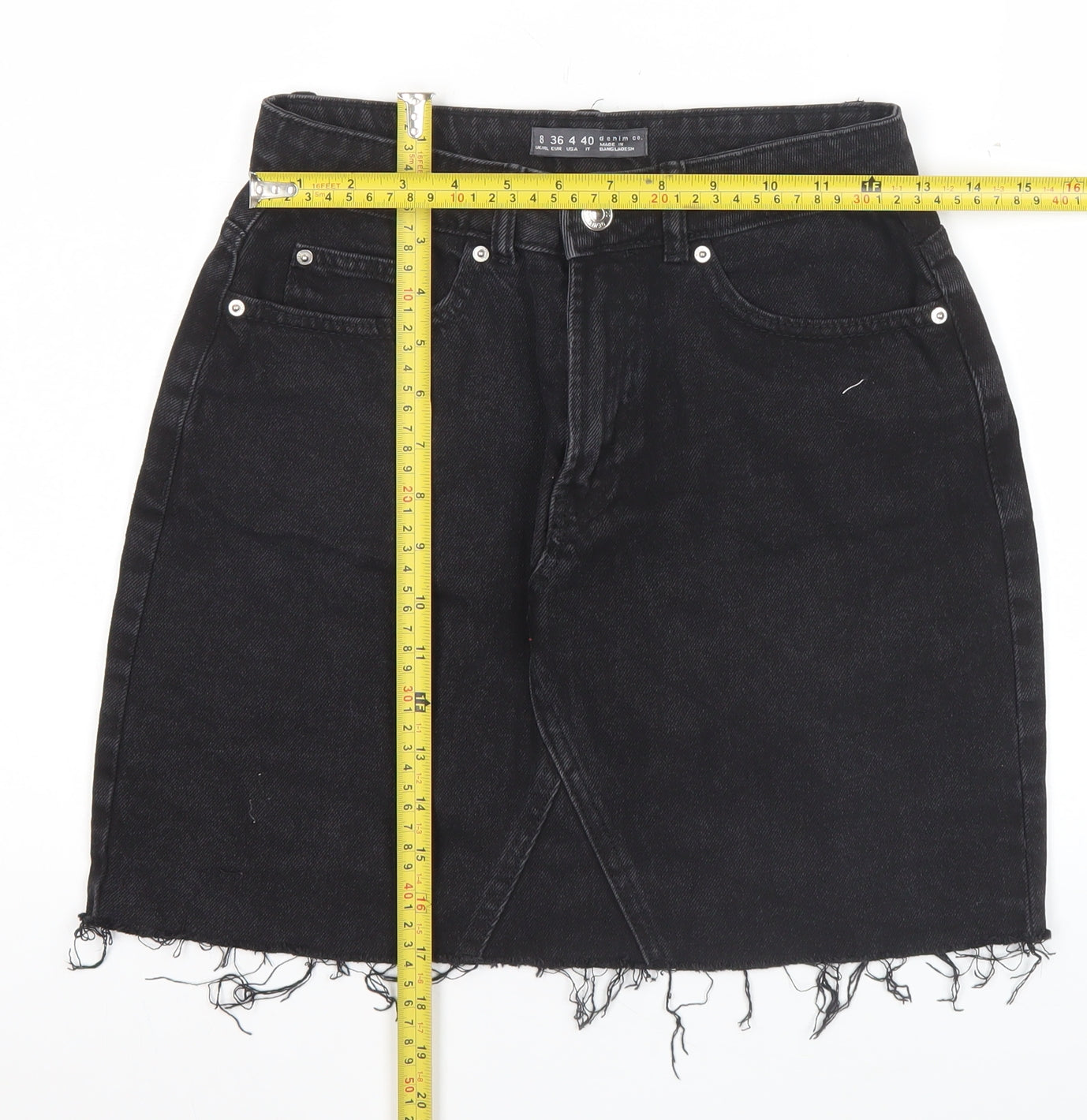 Womens UK Size 8 Denim Co. Straight & Pencil Denim Skirt