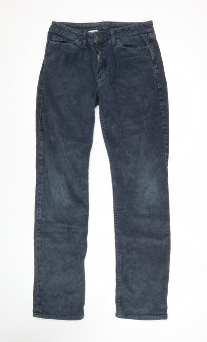 American Apparel Men's Blue Corduroy Slim Fit Trousers Size 29