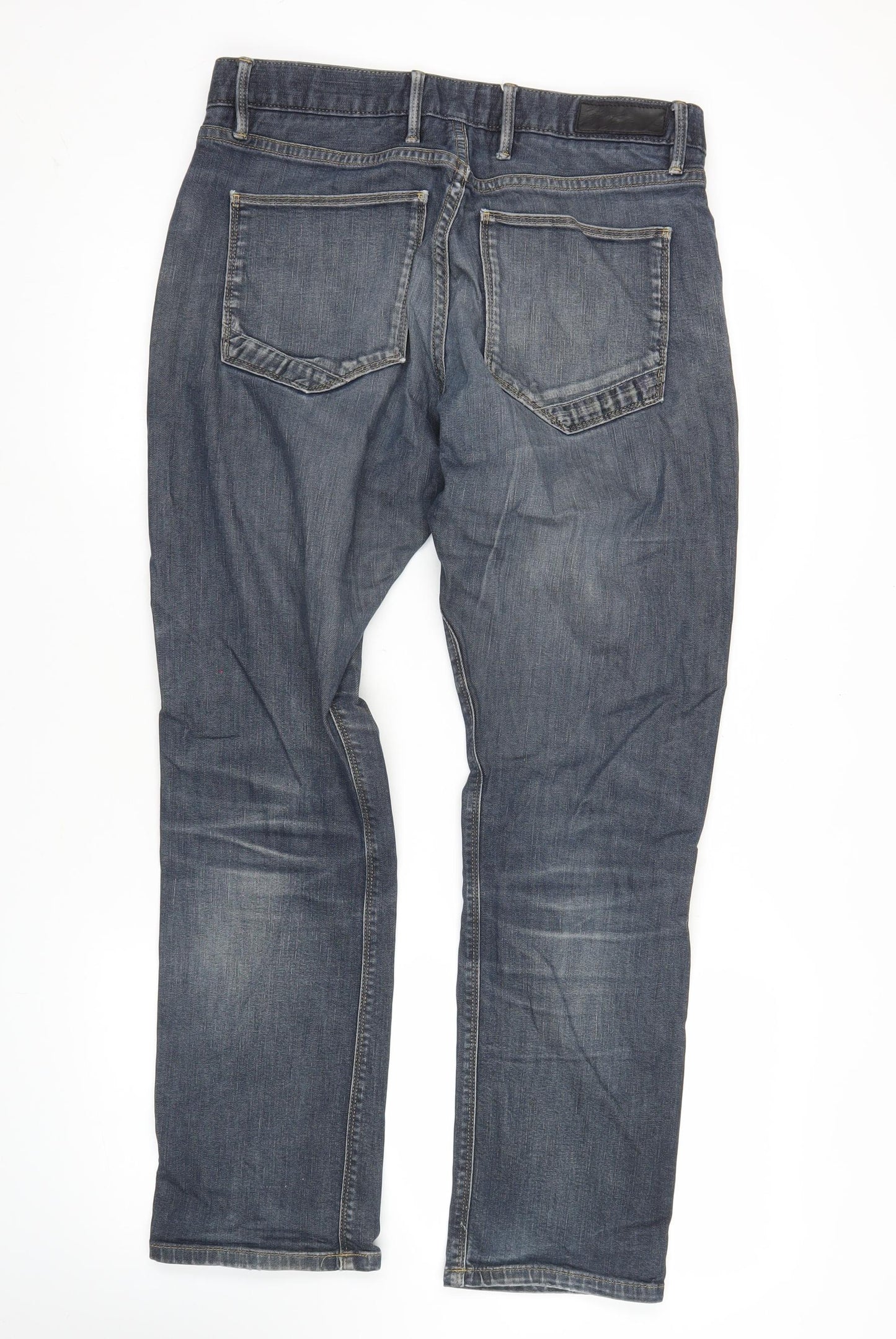 Marks and Spencer Autograph Men’s Blue 32W 31L Slim Straight Jeans