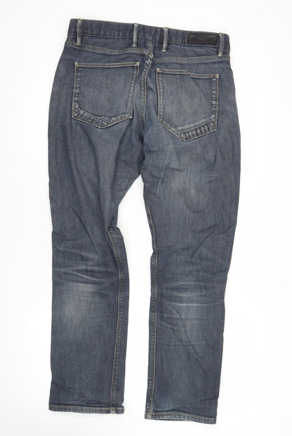 Marks and Spencer Autograph Men’s Blue 32W 31L Slim Straight Jeans