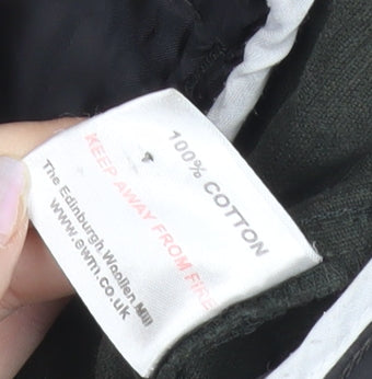 James Pringle Mens Black Corduroy Trousers 40W 31L Straight Leg