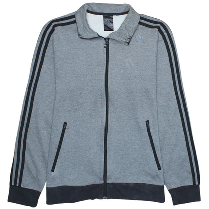 Adidas Men’s Grey Track Jacket M Regular Fit Full Zip