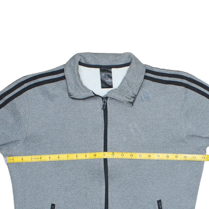 Adidas Men’s Grey Track Jacket M Regular Fit Full Zip