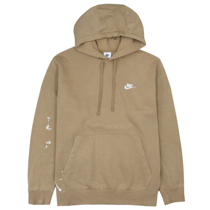 Mens UK Size L Nike Brown Pullover Hoodie