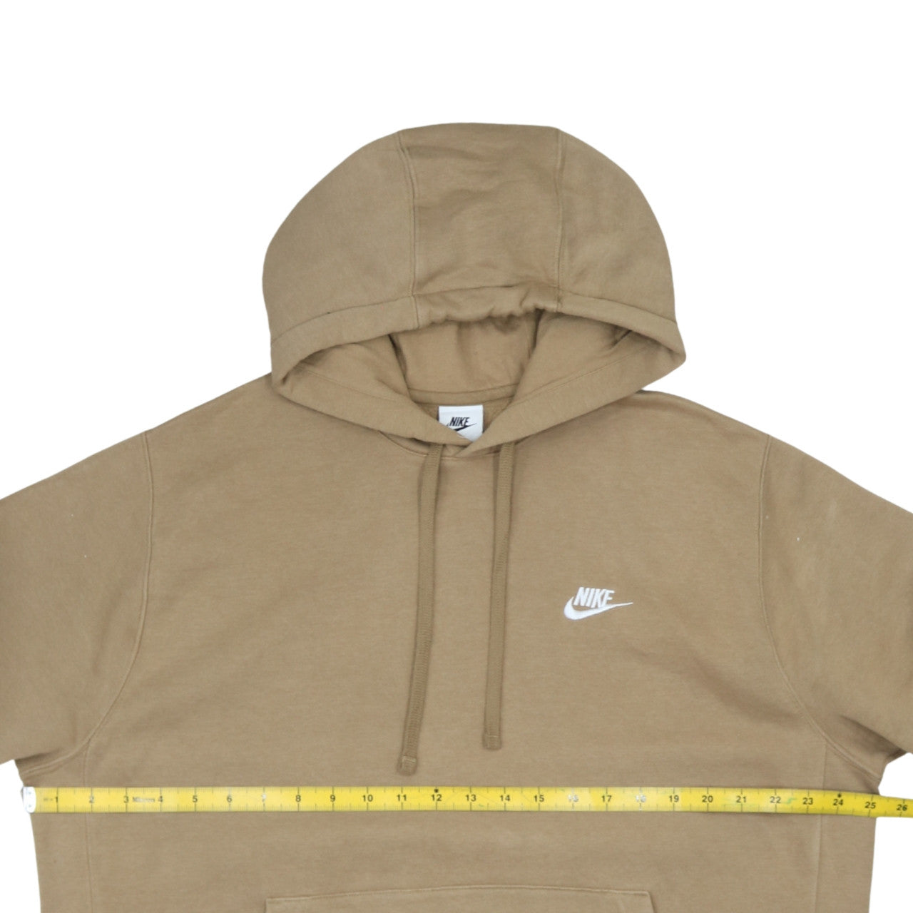 Mens UK Size L Nike Brown Pullover Hoodie