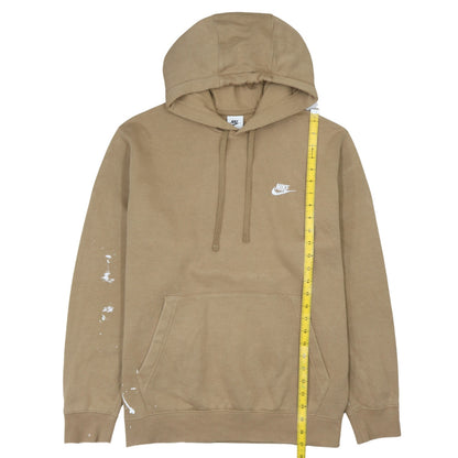Mens UK Size L Nike Brown Pullover Hoodie