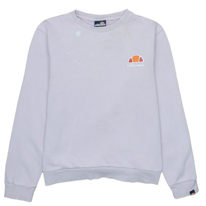 Ellesse Women's Purple Sweatshirt UK 10 Crew Neck Pullover Logo Sportswear