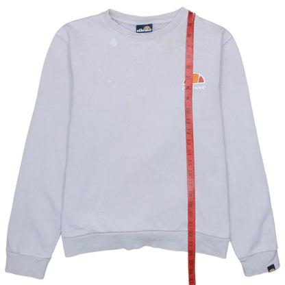 Ellesse Women's Purple Sweatshirt UK 10 Crew Neck Pullover Logo Sportswear