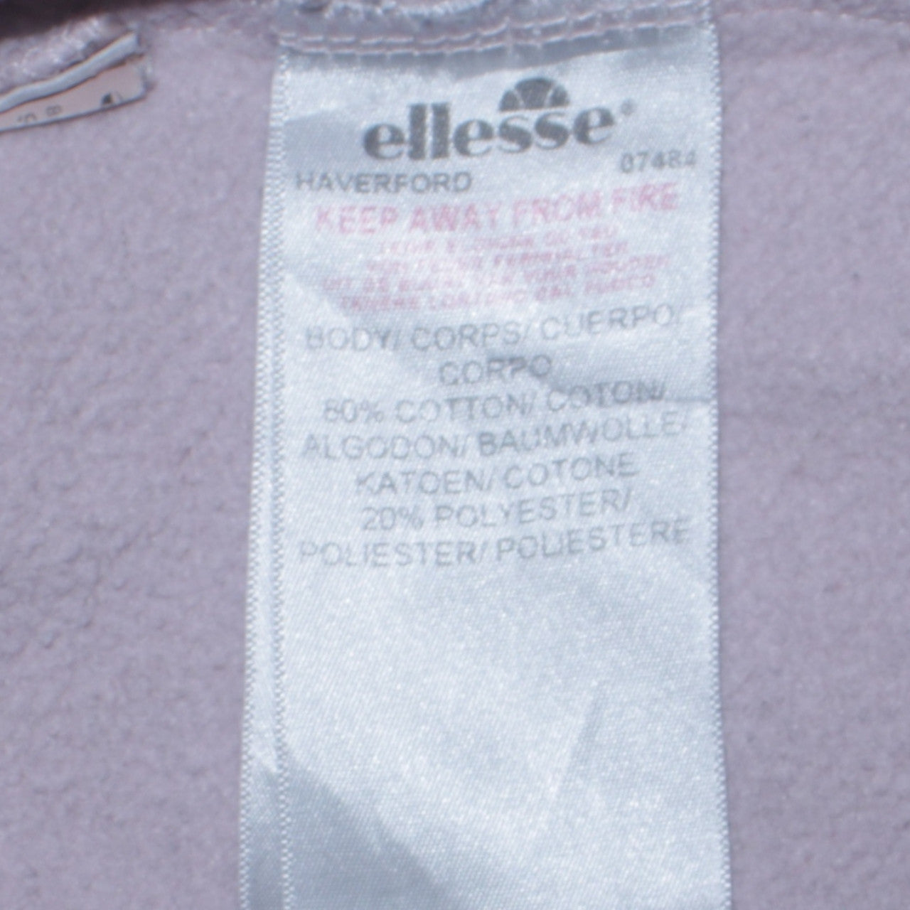 Ellesse Women's Purple Sweatshirt UK 10 Crew Neck Pullover Logo Sportswear