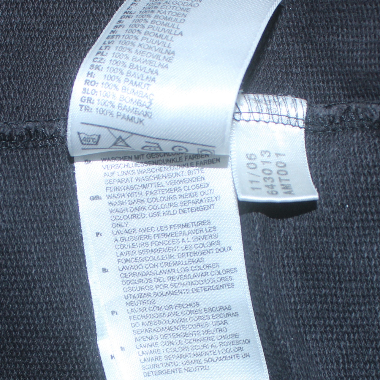 Adidas Men’s Black XL Track Jacket Cotton Full Zip Sportswear