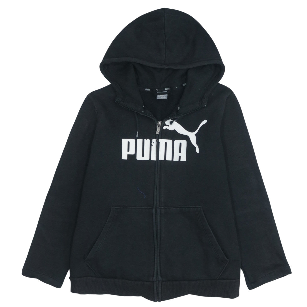 Mens UK Size XL PUMA Black Full Zip Hoodie