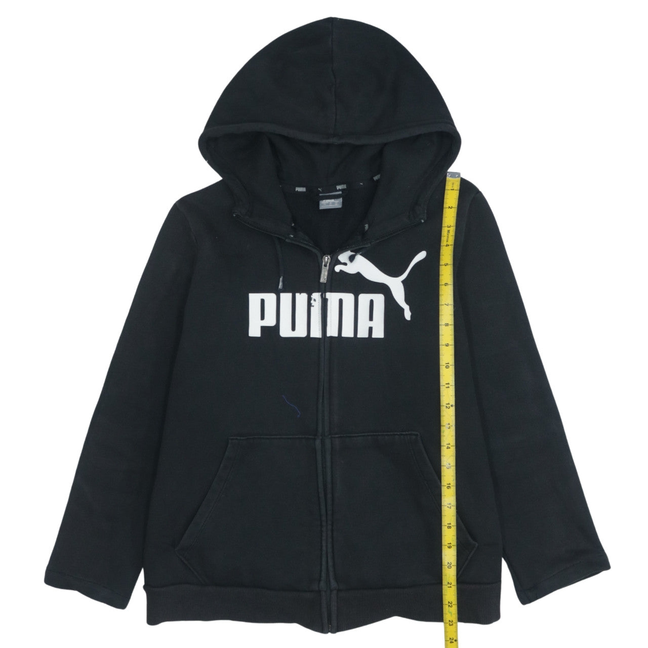 Mens UK Size XL PUMA Black Full Zip Hoodie