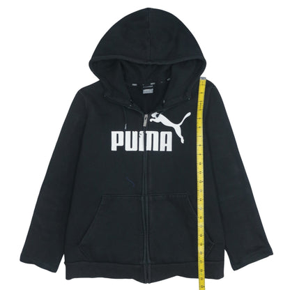 Mens UK Size XL PUMA Black Full Zip Hoodie