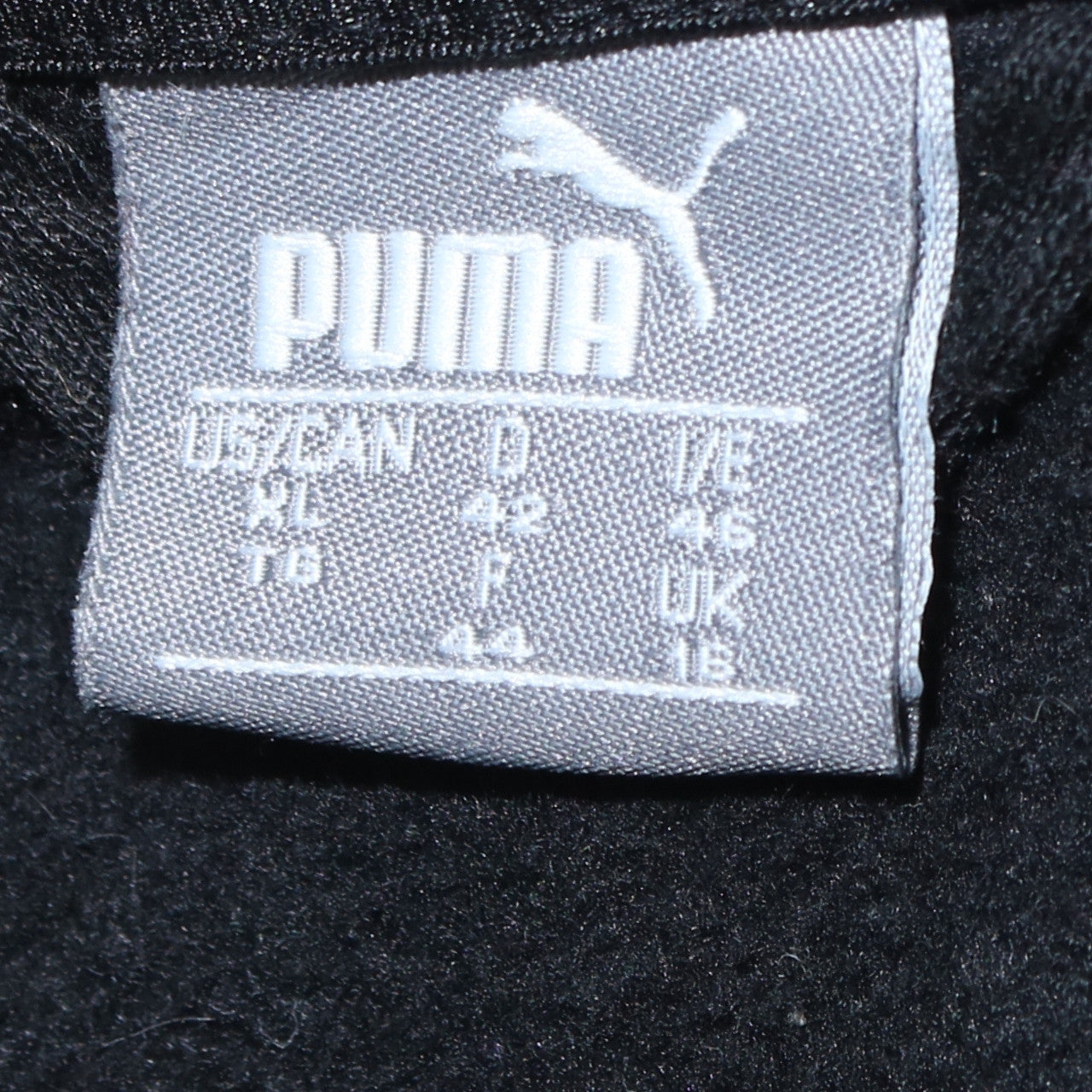 Mens UK Size XL PUMA Black Full Zip Hoodie