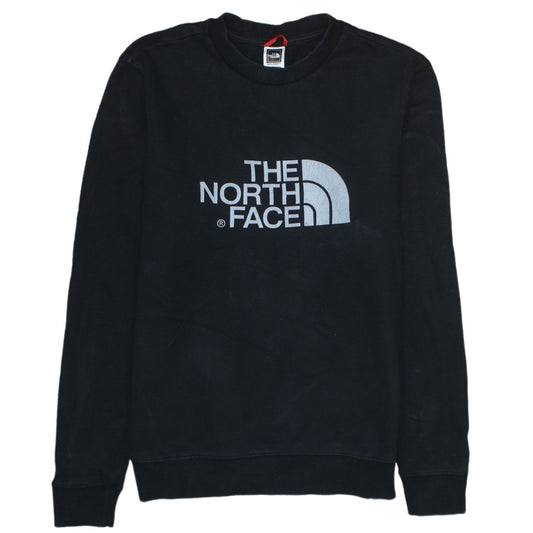 The North Face Mens Black Small Logo Pullover Sweatshirt