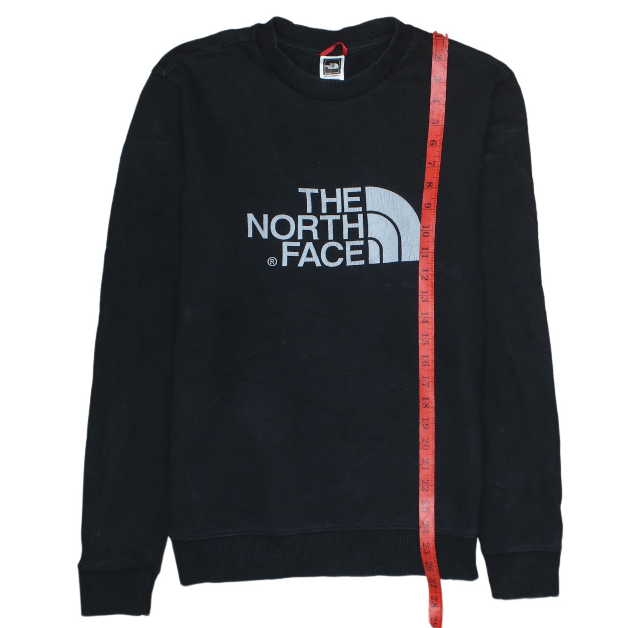 The North Face Mens Black Small Logo Pullover Sweatshirt