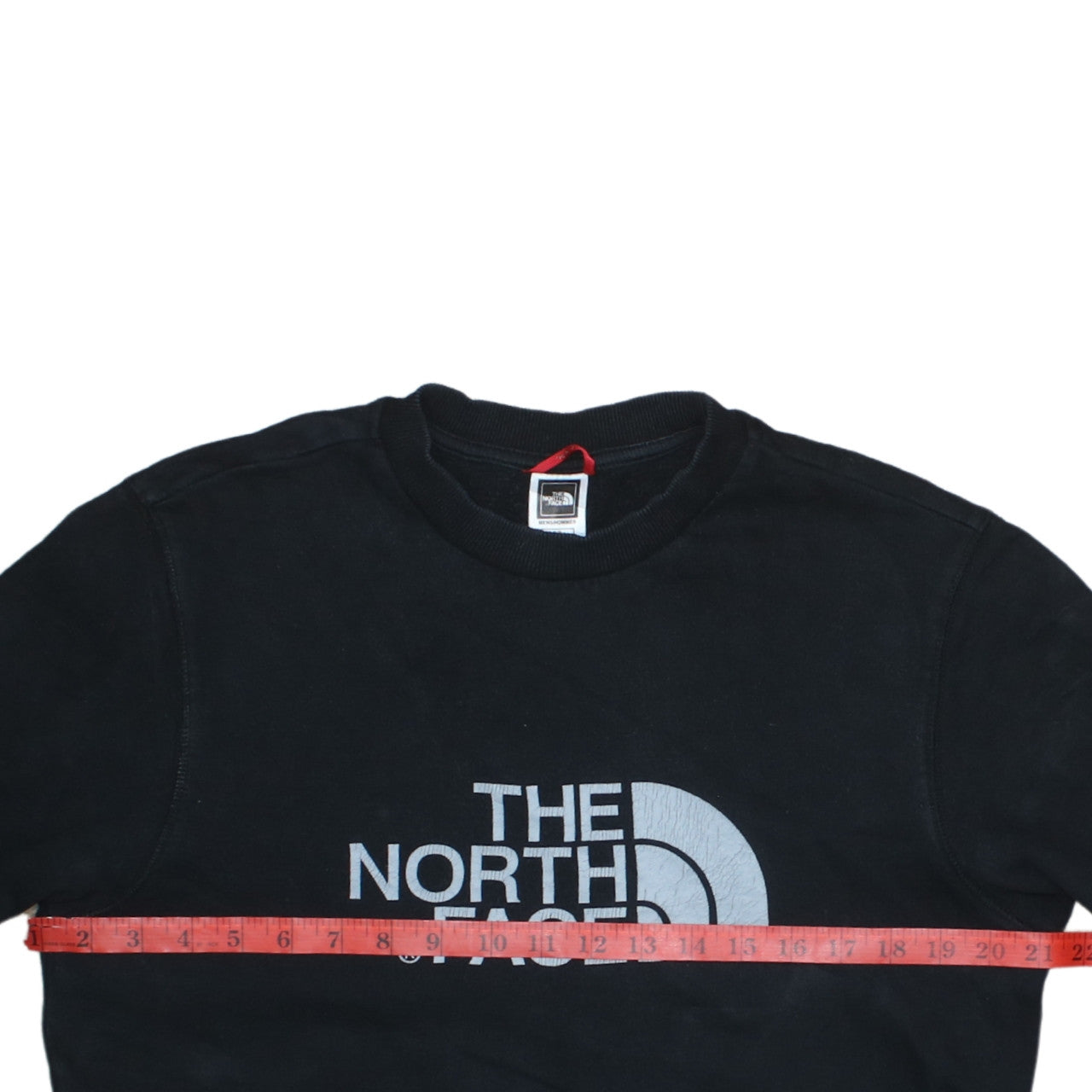 The North Face Mens Black Small Logo Pullover Sweatshirt