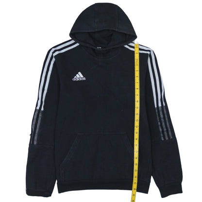 Mens UK Size S adidas Black Pullover Hoodie