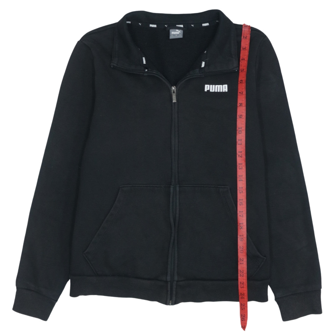 Puma Men's Black XL Full Zip Fleece Jacket Sportswear