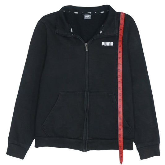 Puma Men's Black XL Full Zip Fleece Jacket Sportswear