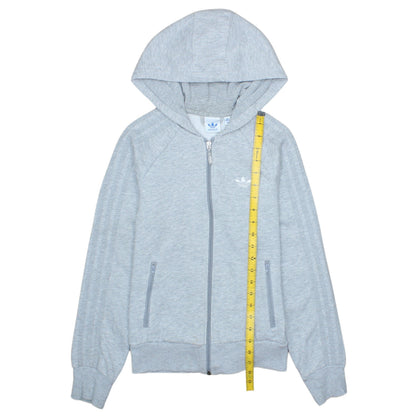 Mens UK Size XS adidas Grey Full Zip Hoodie