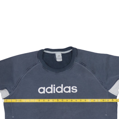 Mens UK Size XL adidas Blue Pullover Sweatshirt