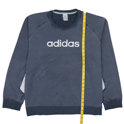 Mens UK Size XL adidas Blue Pullover Sweatshirt