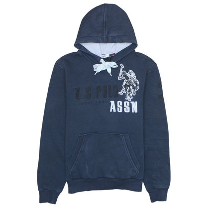 U.S. Polo Assn. Men's Blue Pullover Hoodie Size M Embroidered Logo