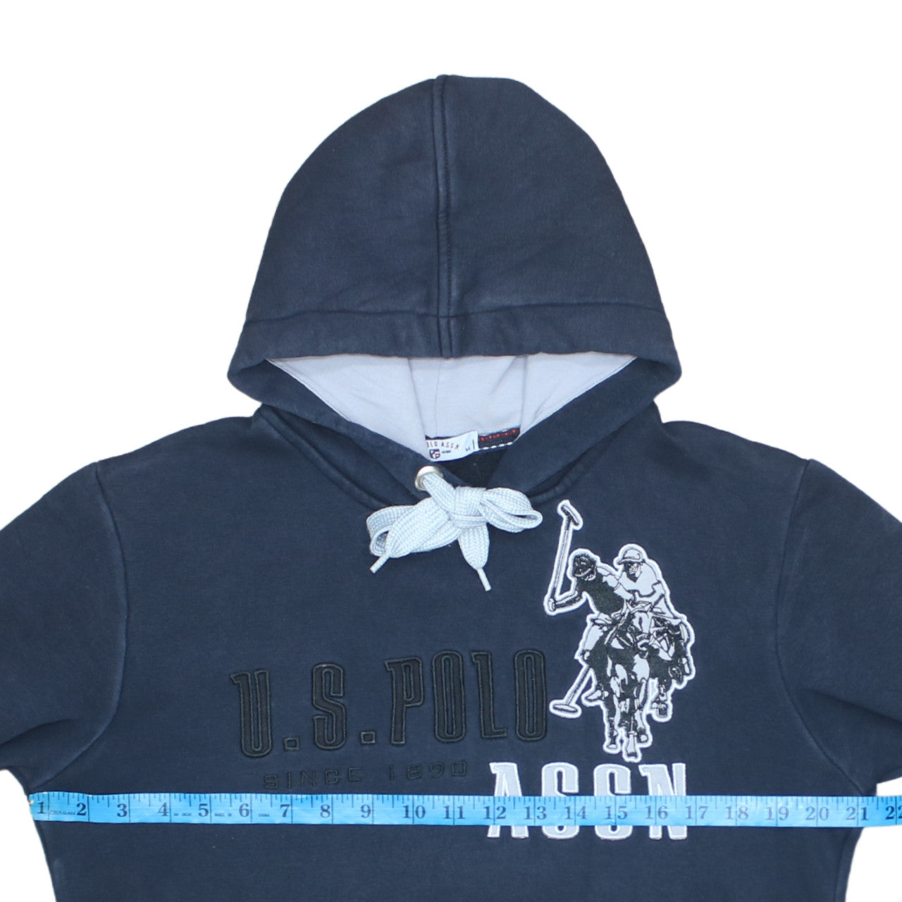 U.S. Polo Assn. Men's Blue Pullover Hoodie Size M Embroidered Logo