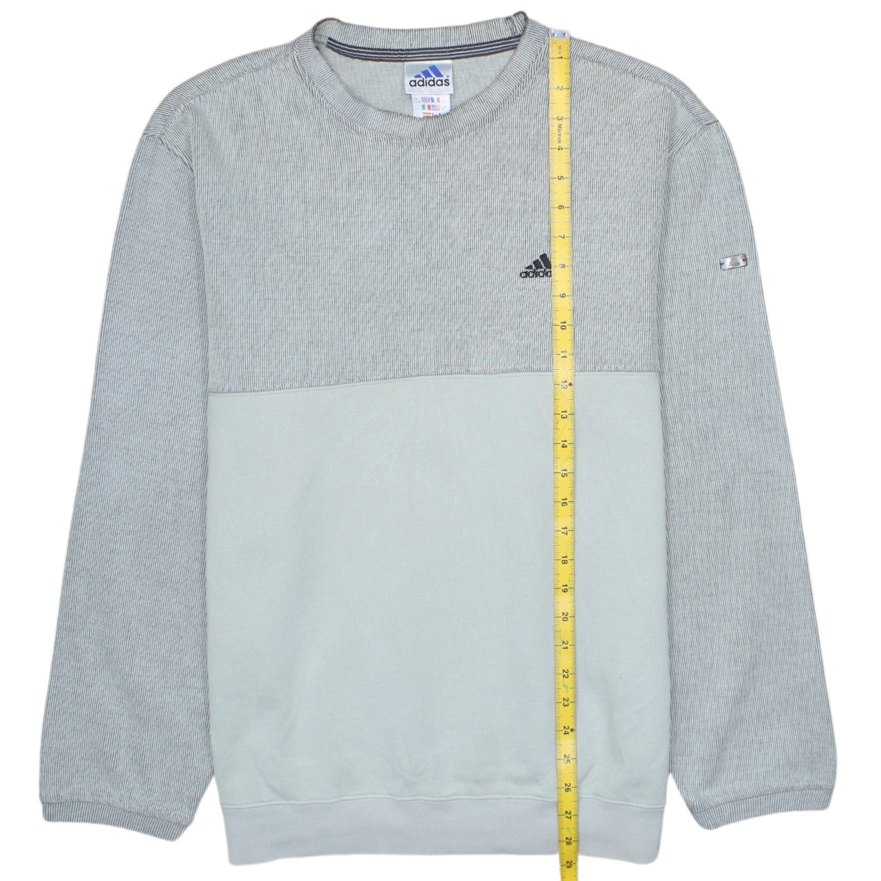 Mens UK Size M adidas Grey Pullover Sweatshirt