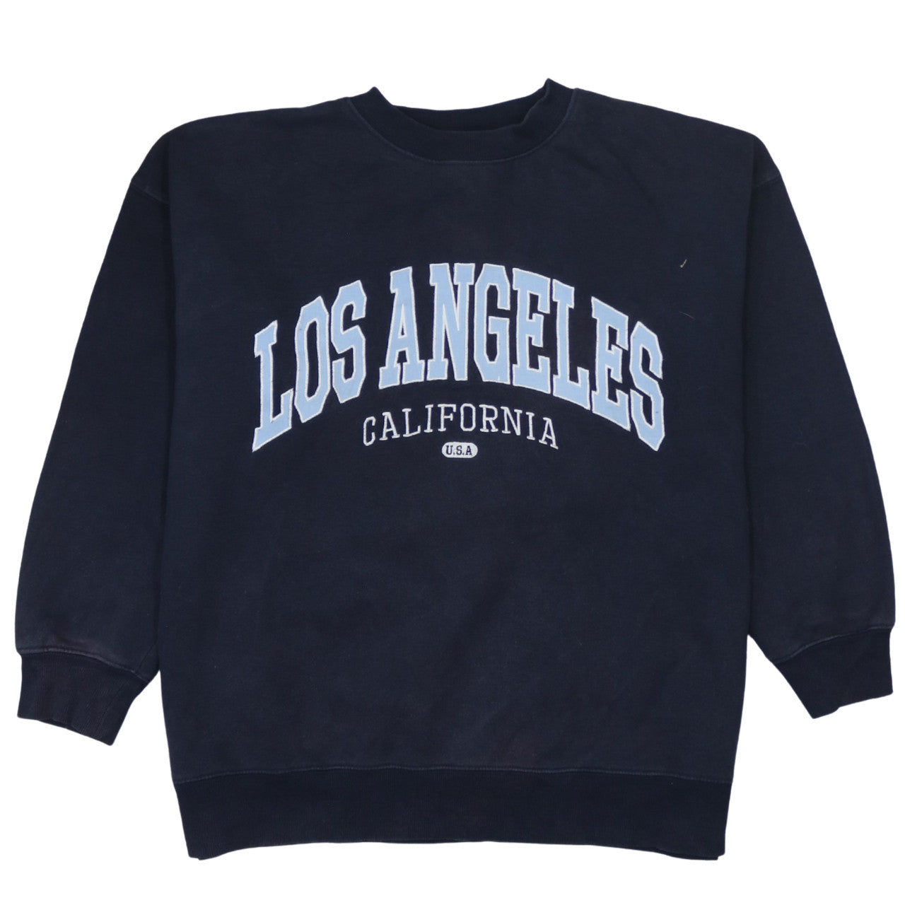 H&M Women’s Blue Pullover Sweatshirt S Los Angeles Print Casual