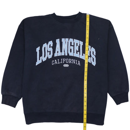 H&M Women’s Blue Pullover Sweatshirt S Los Angeles Print Casual