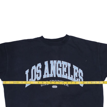 H&M Women’s Blue Pullover Sweatshirt S Los Angeles Print Casual