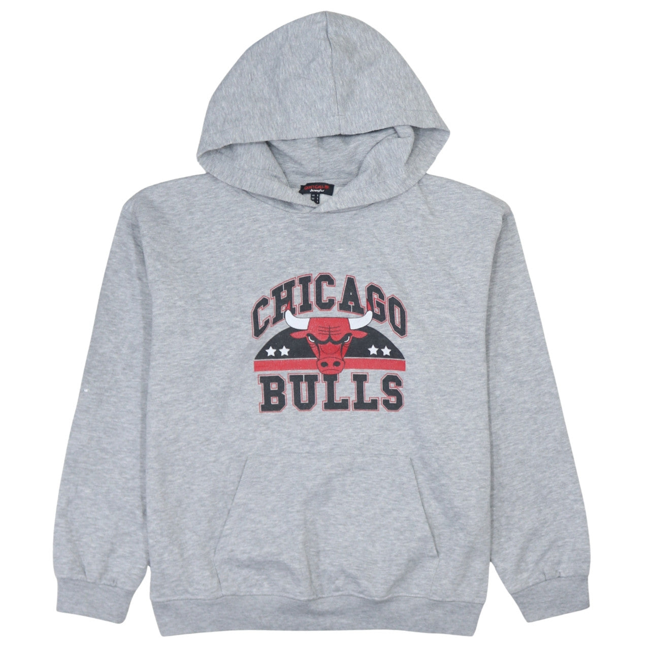 Jennyfer Chicago Bulls Grey Pullover Hoodie Unisex S Basketball Logo