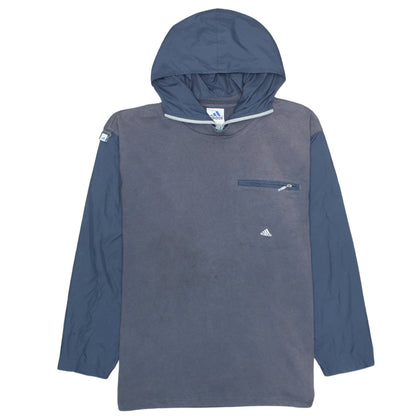 Mens UK Size L adidas Grey Pullover Hoodie