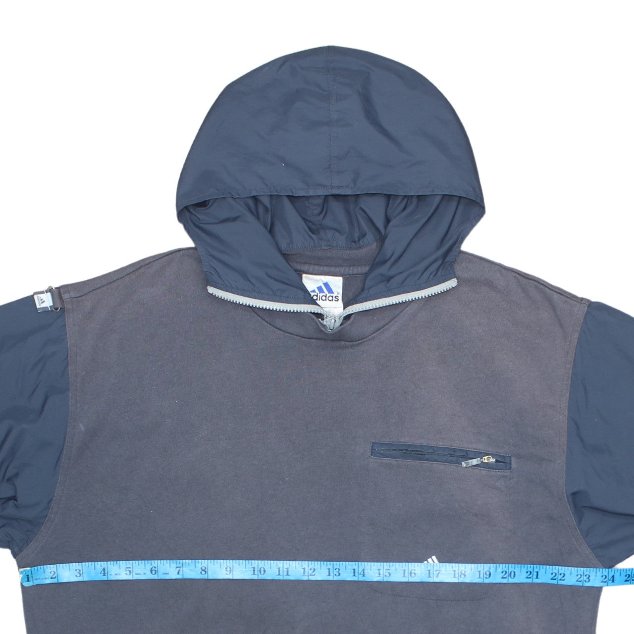 Mens UK Size L adidas Grey Pullover Hoodie