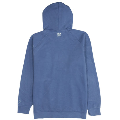 Mens UK Size L adidas Blue Pullover Hoodie