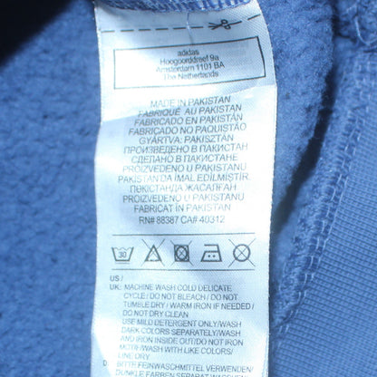 Mens UK Size L adidas Blue Pullover Hoodie