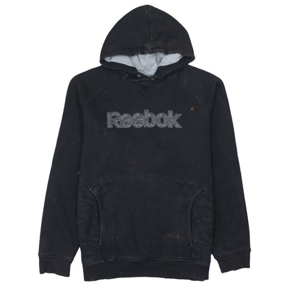 Mens UK Size M Reebok Black Pullover Hoodie