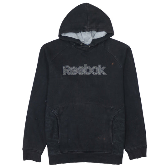 Mens UK Size M Reebok Black Pullover Hoodie