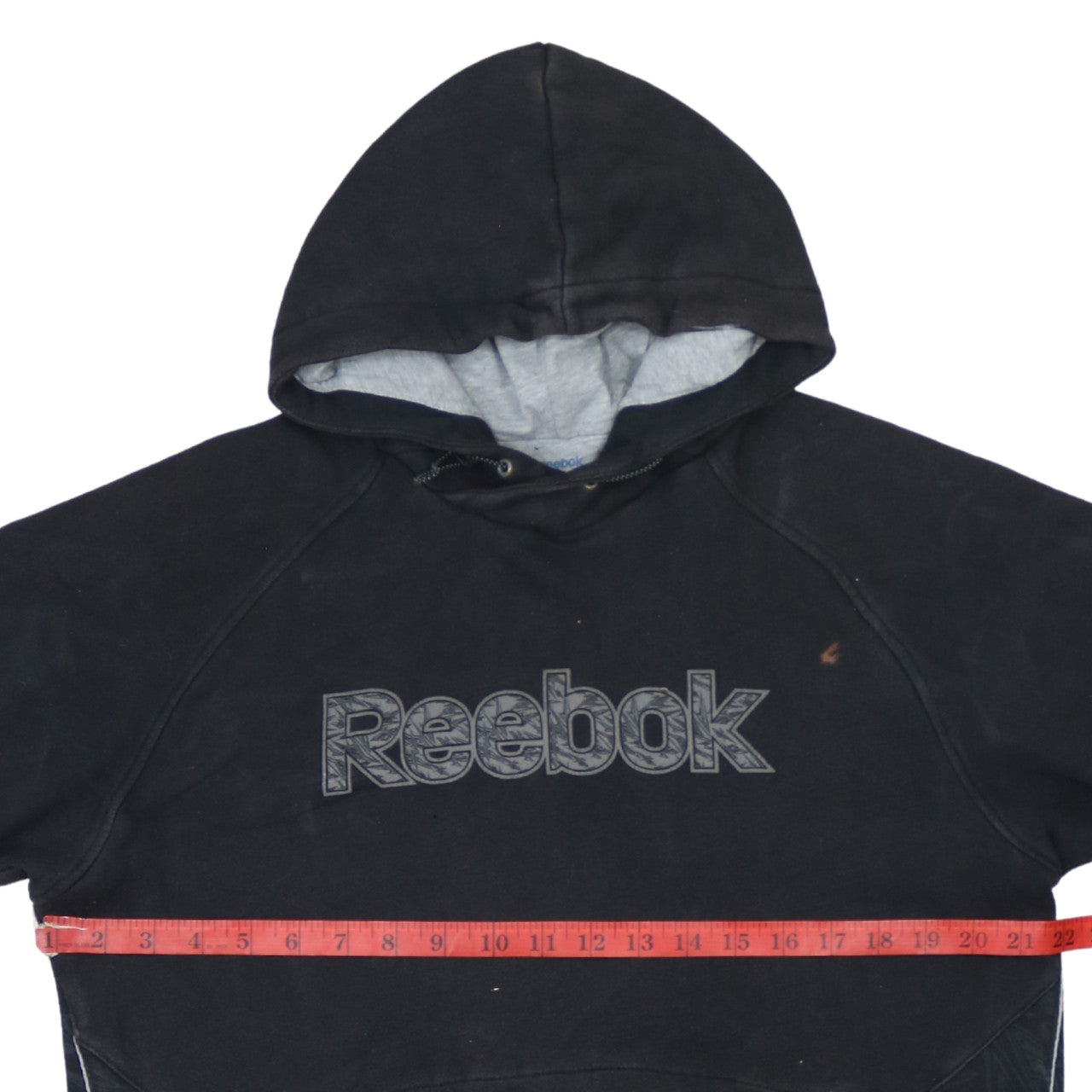 Mens UK Size M Reebok Black Pullover Hoodie