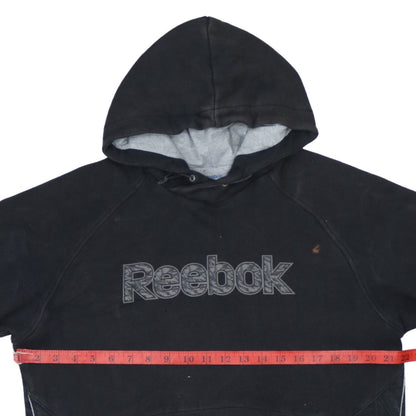 Mens UK Size M Reebok Black Pullover Hoodie
