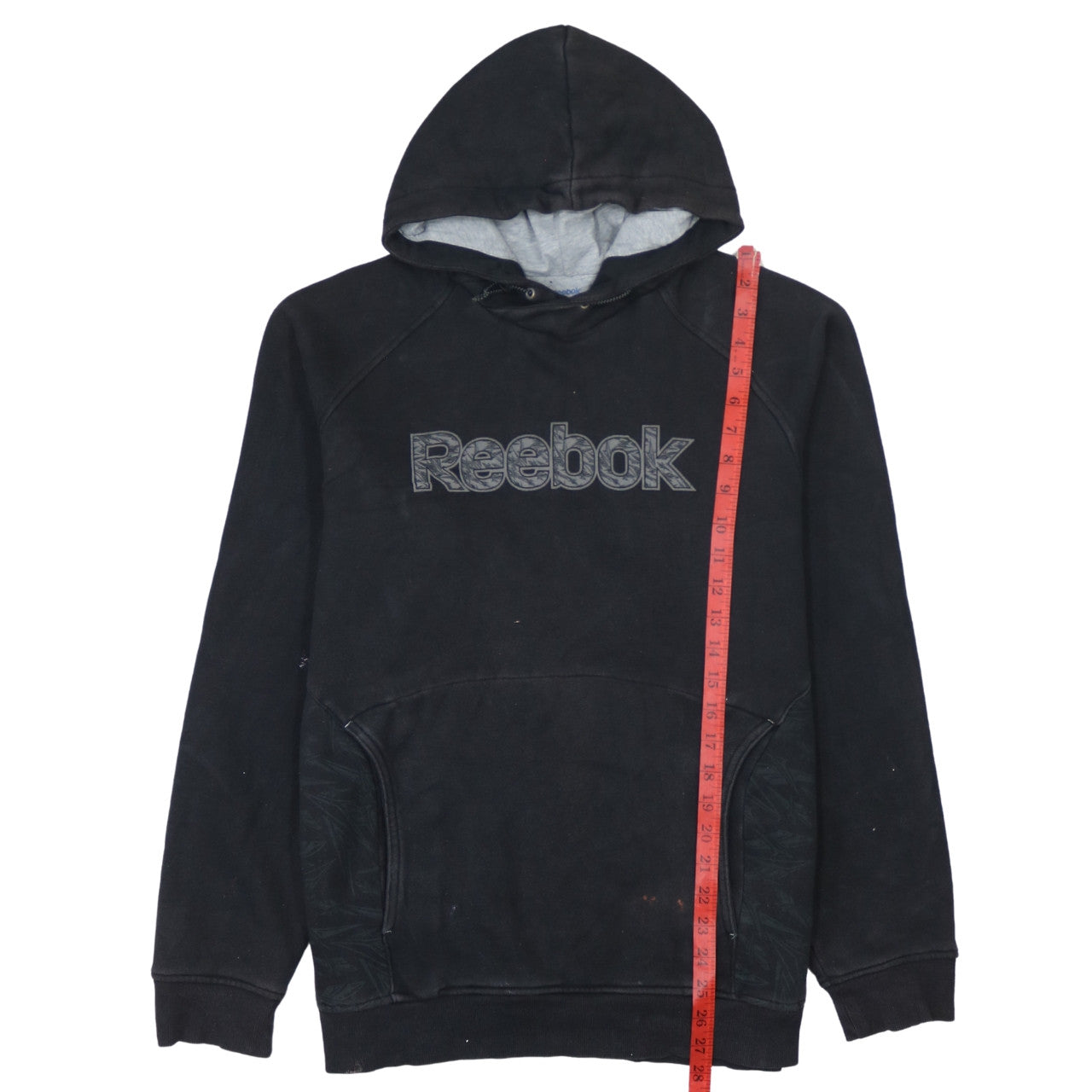 Mens UK Size M Reebok Black Pullover Hoodie