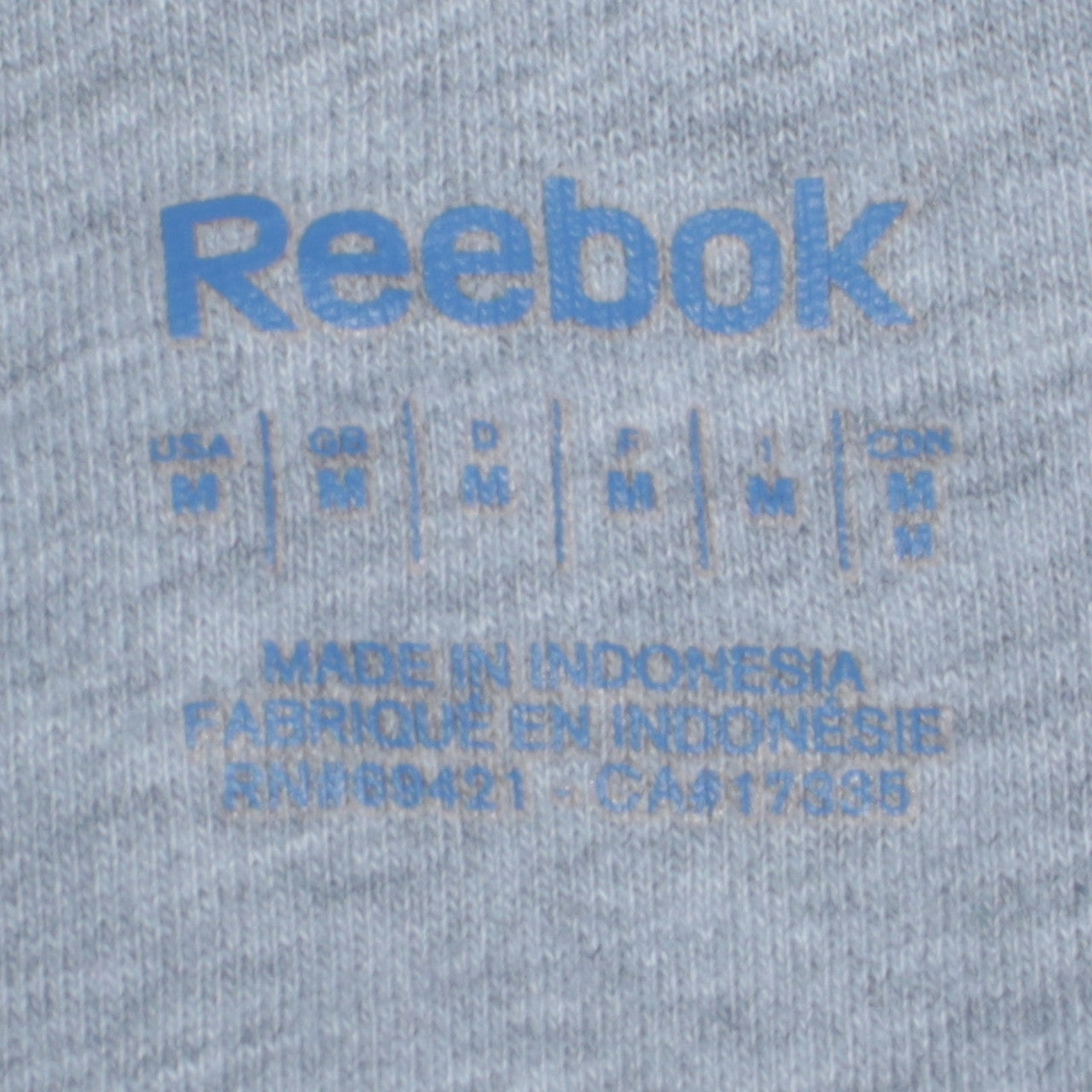 Mens UK Size M Reebok Black Pullover Hoodie
