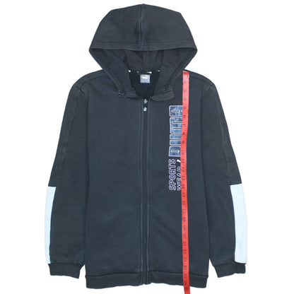 Teens UK Size L PUMA Black Full Zip Hoodie