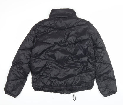 Primark Women’s Black Size 8 Puffer Jacket Quilted Full Zip Winter Coat