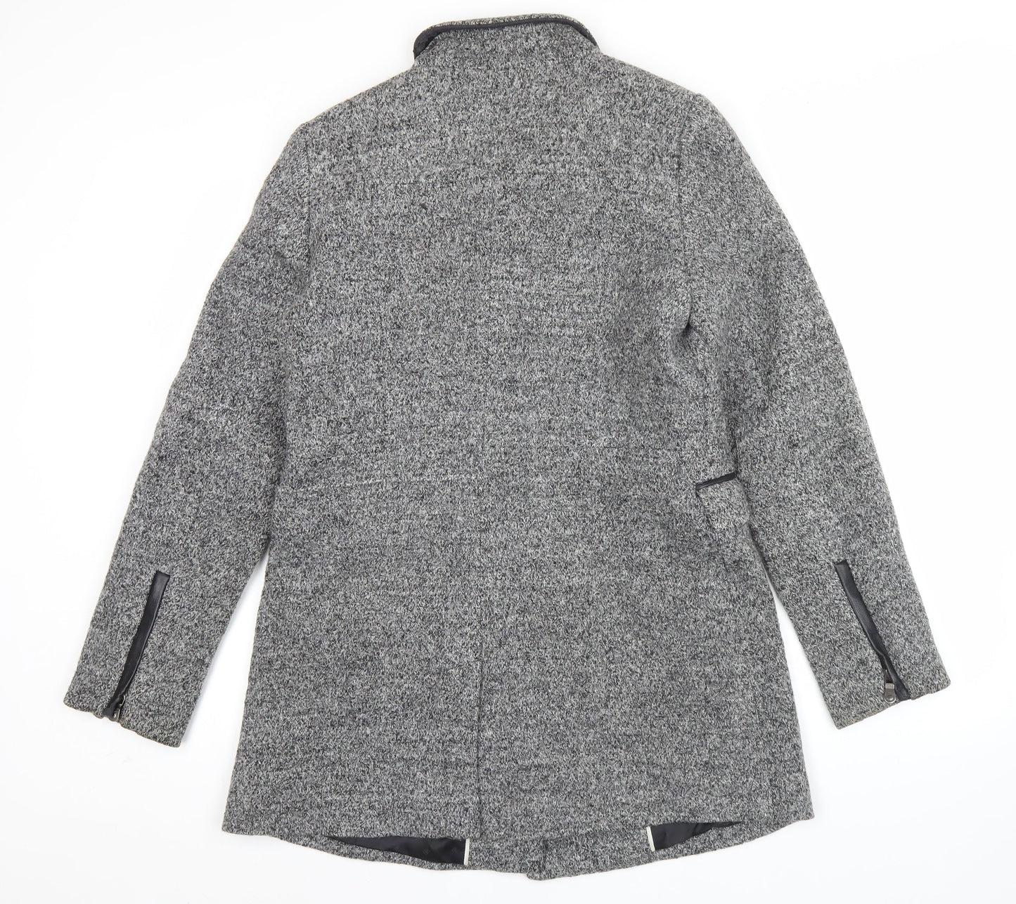 Banana Republic Women’s Grey Wool Blend Mid-Length Overcoat Size 10