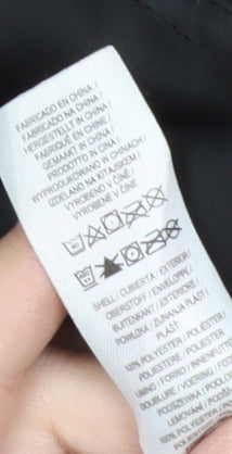 Primark Women Black S Puffer Jacket Hooded Mid-Length Winter Coat